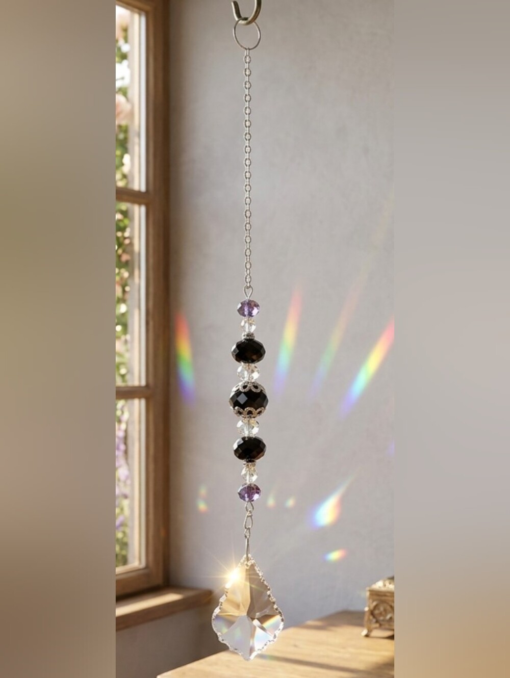 Amethyst Crystal Suncatcher